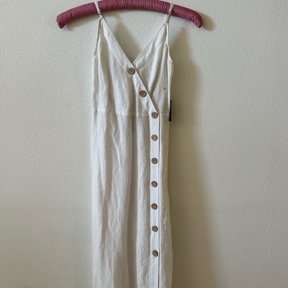 Express White Linen Dress Size XS - Picture 2 of 7